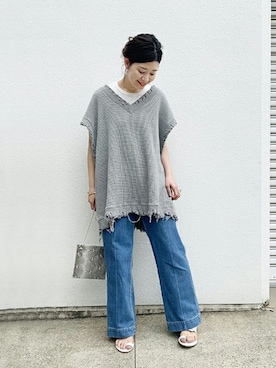 「EVERLAST(スポーツ・ライフスタイル)（エバーラスト）のアイテム」を使った、akiさん（レディース・158cm）の春コーディネート