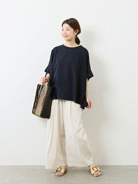 「PROTCOL（プロトコル）のアイテム」を使った、akiさん（レディース・158cm）の春コーディネート