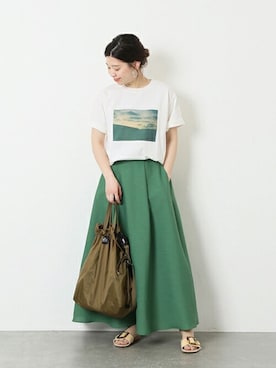 「BAGSINPROGRESS（バッグズインプログレス）のアイテム」を使った、akiさん（レディース・158cm）の春コーディネート