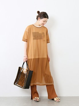 「PROTCOL（プロトコル）のアイテム」を使った、akiさん（レディース・158cm）の春コーディネート