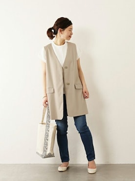 「TEMBEA（テンベア）のアイテム」を使った、akiさん（レディース・158cm）の春コーディネート