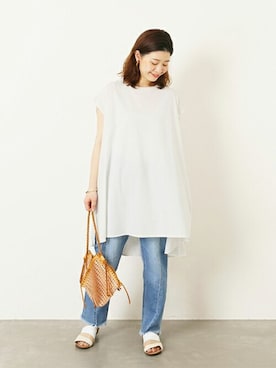 「MARY AL TERNA（メアリオルターナ）のアイテム」を使った、akiさん（レディース・158cm）の春コーディネート