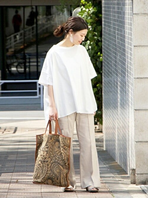 JOURNAL STANDARD Lady's �{�Ё@aki�����T�V���c/�J�b�g�\�[�u�N���A�R�b�g�� �|���`��T�V���c���iJOURNAL STANDARD�b�W���[�i���X�^���_�[�h�j�v���g�����R�[�f�B�l�[�g