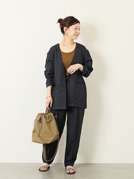 「BAGSINPROGRESS（バッグズインプログレス）のアイテム」を使った、akiさん（レディース・158cm）の春コーディネート