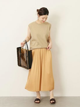 「PROTCOL（プロトコル）のアイテム」を使った、akiさん（レディース・158cm）の春コーディネート