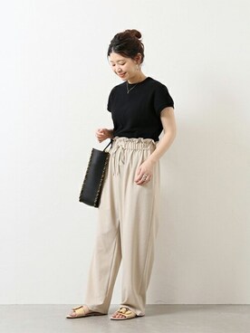 「PROTCOL（プロトコル）のアイテム」を使った、akiさん（レディース・158cm）の春コーディネート