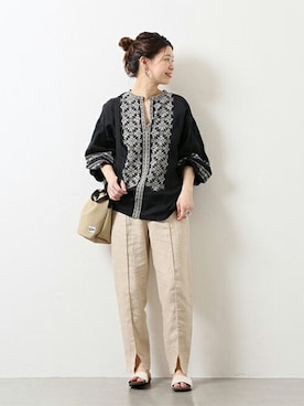 「Drifter（ドリフター）のアイテム」を使った、akiさん（レディース・158cm）の春コーディネート