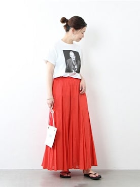 「JOURNAL STANDARD（ジャーナルスタンダード）のアイテム（バッグ）」を使った、akiさん（レディース・158cm）の夏コーディネート