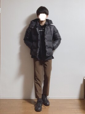 「tk.TAKEO KIKUCHI」｜「アイテム（ダウンジャケット/コート）」を使った、laikuさん（メンズ・168cm）の冬コーディネート