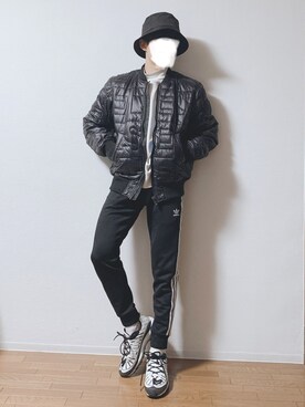 「DIESEL（ディーゼル）のアイテム（ダウンジャケット/コート）」を使った、laikuさん（メンズ・168cm）の冬コーディネート