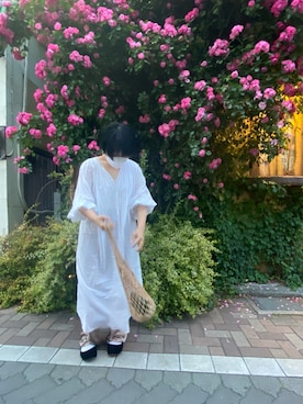 「古着好きな人と繋がりたい」｜「アイテム（パンプス）」を使った、すずき。さん（レディース・155cm）の春コーディネート