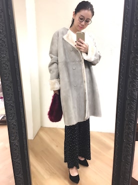 MiZUKiさん（レディース・156cm）の冬コーディネート