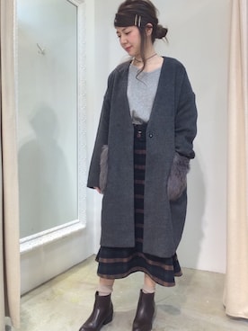 「ほっこり」｜MiZUKiさん（レディース・153cm）の秋コーディネート