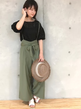 「black」｜MiZUKiさん（レディース・162cm）の春コーディネート