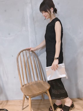 「Marc by Marc Jacobs（マークバイマークジェイコブス）のアイテム（腕時計）」を使った、MiZUKiさん（レディース・162cm）の夏コーディネート