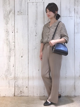 「夏のワントーンコーデ」｜MiZUKiさん（レディース・161cm）の夏コーディネート