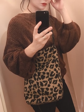 「natural couture（ナチュラルクチュール）のアイテム（トートバッグ）」を使った、MiZUKiさん（レディース・161cm）の秋コーディネート