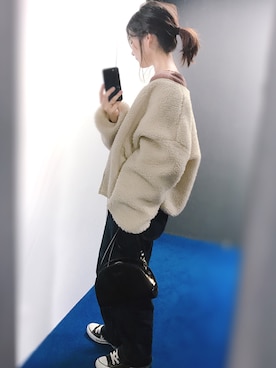 「CONVERSE（コンバース）のCONVERSE コンバース オール スター オックス / ALL STAR OX(BLACK) 32160321（スニーカー）」を使った、MiZUKiさん（レディース・160cm）の秋コーディネート