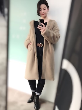 MiZUKiさん（レディース・160cm）の冬コーディネート