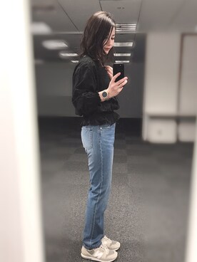 「MARC JACOBS（マークジェイコブス）のアイテム（腕時計）」を使った、MiZUKiさん（レディース・160cm）の冬コーディネート