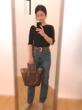 「スタッフセンバツ」｜MiZUKiさん（レディース・160cm）の冬コーディネート