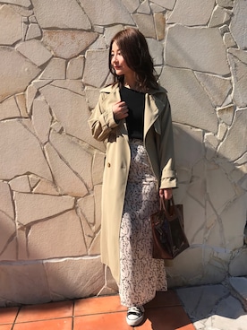 「CONVERSE（コンバース）のconverse（コンバース） ALL STAR OX（オールスターOX）（スニーカー）」を使った、MiZUKiさん（レディース・160cm）の春コーディネート