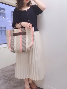 「MARC JACOBS（マークジェイコブス）のアイテム（腕時計）」を使った、MiZUKiさん（レディース・160cm）の春コーディネート