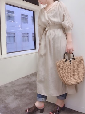 「MARC JACOBS（マークジェイコブス）のアイテム（腕時計）」を使った、MiZUKiさん（レディース・160cm）の春コーディネート