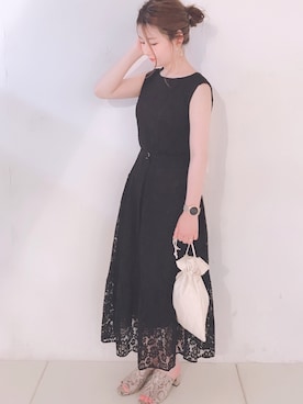 「MARC JACOBS（マークジェイコブス）のアイテム（腕時計）」を使った、MiZUKiさん（レディース・160cm）の春コーディネート