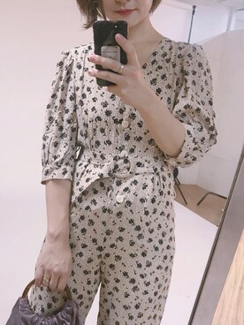 「natural couture（ナチュラルクチュール）のアイテム（オールインワン・サロペット）」を使った、MiZUKiさん（レディース・162cm）の夏コーディネート