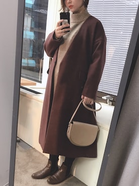 MiZUKiさん（レディース・162cm）の冬コーディネート