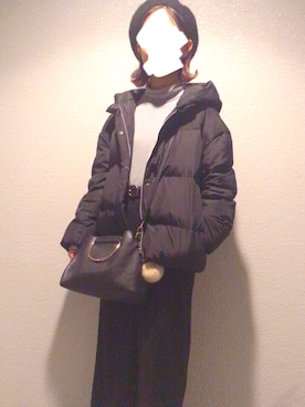 「AVAN LILY（アヴァンリリィ）のアイテム（ダウンジャケット/コート）」を使った、あげもちさん（レディース・158cm）の冬コーディネート
