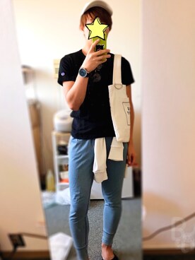 「涼しげ」｜「アイテム（ジャケット/アウター）」を使った、bgt.tさん（メンズ・165cm）の春コーディネート