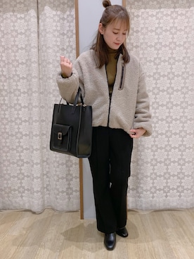 「いつもありがとうございます」｜「アイテム（ブルゾン）」を使った、Shinommyさん（レディース・158cm）の秋コーディネート