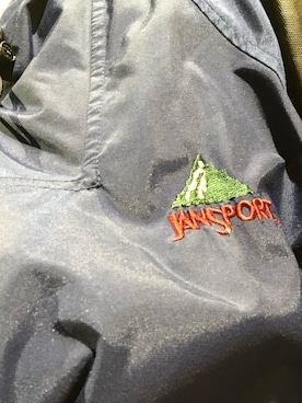 JANSPORT ジャンスポーツ アノラックパーカ 裏ボア 古着 ヴィンテージ シエルパーカ サイズ L カーキ 冬 店舗受取可 JANSPORT（ジャンスポーツ）の「ヴィンテージ古着90\u0027s JANSPORT