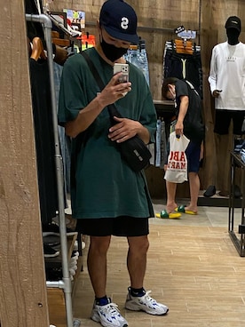 「BEN DAVIS（ベンデイビス）のアイテム（バッグ）」を使った、ななせいさん（メンズ・172cm）の夏コーディネート