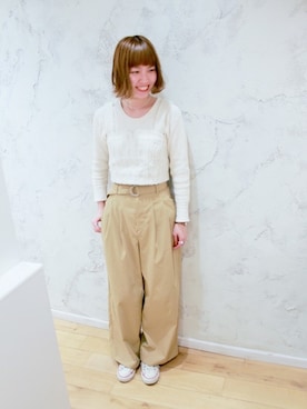 「ナチュラルスタイル」｜Nachiさん（レディース・157cm）の春コーディネート