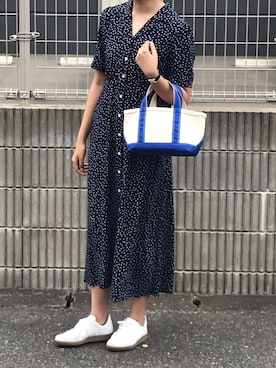 「ジャーマントレーナー」｜「アイテム（ワンピース/ドレス）」を使った、honokaさん（レディース・166cm）の夏コーディネート