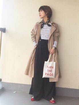 「KOBE LETTUCE（コウベレタス）のアイテム（つなぎ/オールインワン）」を使った、emiko☆さん（レディース・155cm）の冬コーディネート