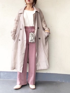 「SMELLY（スメリー）のアイテム（バングル/リストバンド）」を使った、emiko☆さん（レディース・155cm）の冬コーディネート