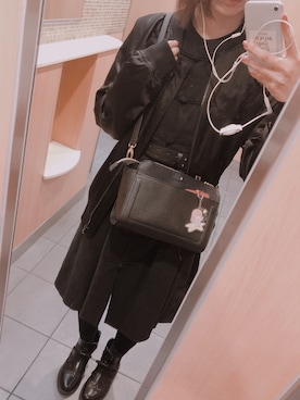 「H&M（エイチ・アンド・エム）のアイテム（スタジャン）」を使った、mike.さん（レディース・170cm）の冬コーディネート