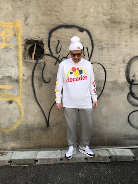「THUMPERS BROOKLYN NYC USA（サンパース）のアイテム」を使った、バンビさん（メンズ・178cm）の冬コーディネート