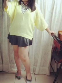 planet | 隨手塗鴉印花無袖襯衫(シャツ/ブラウス)