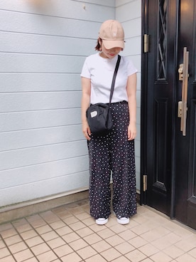 「CONVERSE（コンバース）のCONVERSE コンバース オール スター オックス / ALL STAR OX(BLACK) 32160321（スニーカー）」を使った、yukoさん（レディース・156cm・20代）の夏コーディネート