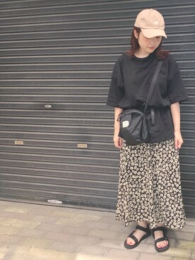 yukoさんの「ハナクルミボタンＡラインスカート　828989」を使ったコーディネート