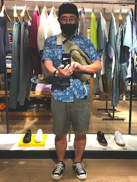 「GITMAN BROS.（ギットマンブラザーズ）のアイテム」を使った、kさん（メンズ・172cm）の夏コーディネート