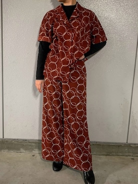 MOUSSY(マウジー)の「HOOP CHAIN WIDE PT(その他パンツ)」 - WEAR MOUSSY(マウジー)の「HOOP CHAIN WIDE PT(その他パンツ)」 - WEAR