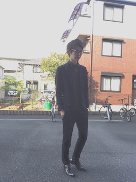 「Murder License（マーダーライセンス）のアイテム（ジャケット/アウター）」を使った、ヒロネギさん（メンズ・183cm）の春コーディネート