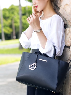 「アイテム（トートバッグ）」を使った、TMCさん（レディース・166cm・10代）の夏コーディネート