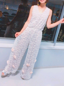 「アイテム（サロペット/オーバーオール）」を使った、TMCさん（レディース・162cm・20代）の夏コーディネート